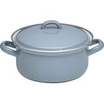 Riess 0129-065 Kasserolle mit Deckel 18, CLASSIC - PURE GREY, 18cm, 1,5L, Induktion geeignet, helles Grau