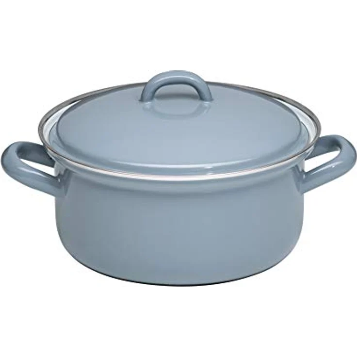 Riess 0129-065 Kasserolle mit Deckel 18, CLASSIC - PURE GREY, 18cm, 1,5L, Induktion geeignet, helles Grau – Bild 1