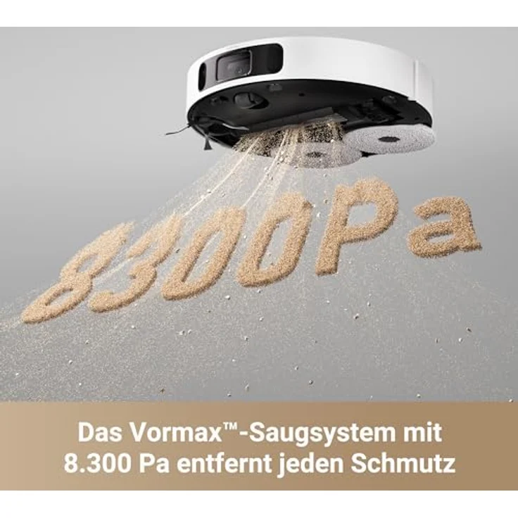 dreame X30 Ultra Roboter-Staubsauger- und Wischkombination mit Omni-Selbstreinigungsstation, 8.300 Pa Saugleistung Weiß – Bild 5