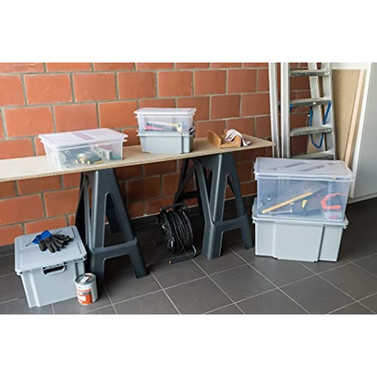 Keter Crownest Box 50 l, Transparent, 58.7 X 39 X 30 cm – Bild 2