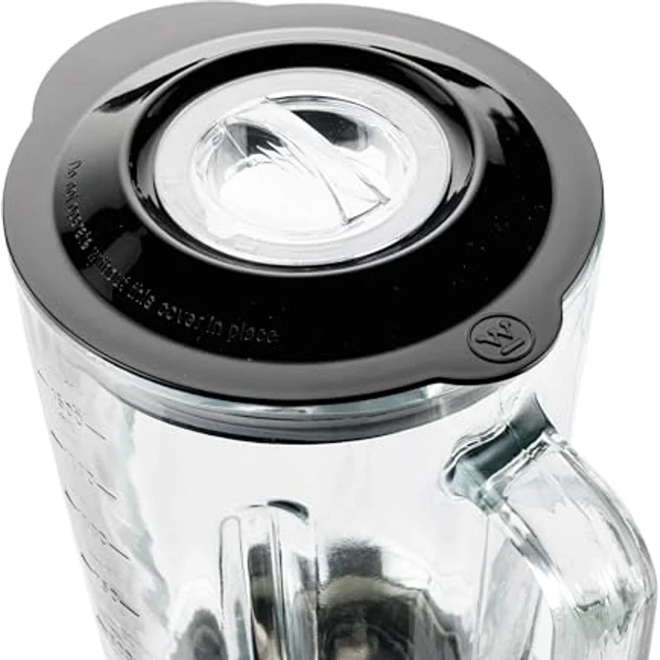 Westinghouse Retro Standmixer, 1.5 Liter Glasbehälter, 3 Geschwindigkeiten, Pulsfunktion, 6 flügliges Spezialmesser, Edelstahl, Rutschfeste Füße, BPA frei, 600 Watt, pink – Bild 3