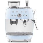 Smeg EGF03PBEU Espressomaschine, Kaffeevollautomat 50s Style, Pastellblau