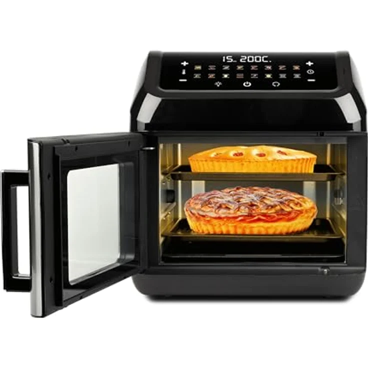 G3 Ferrari G10187 Friggisano Evo 13L Luftfrittereice, 1700 W, 13 Liter, 16 Programme, digitales Display, Dörrfunktion, Zubehör aus Edelstahl BPA/PFOA frei, inkl. Rezeptbuch – Bild 2