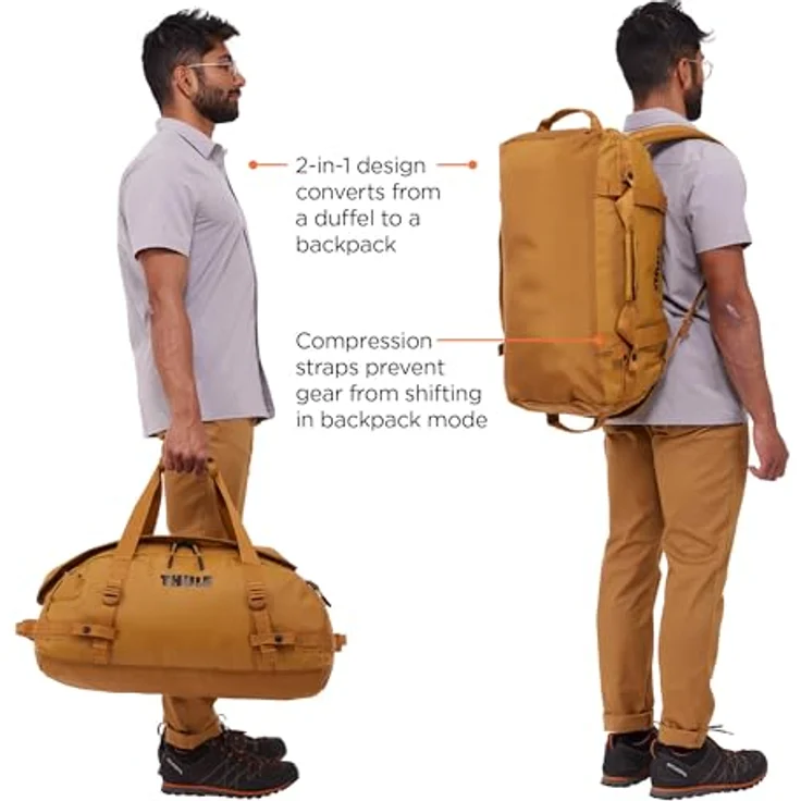 Thule Chasm Weekender Reisetasche 58 cm, gelb, 100% Polyester, 58 x 28 x 33.5 cm – Bild 5