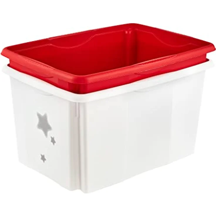 keeeper Stars Aufbewahrungsbox mit Deckel, Dreh- und stapelbar, Für Kinder, 45 l, Karolina, Nordic White – Bild 5