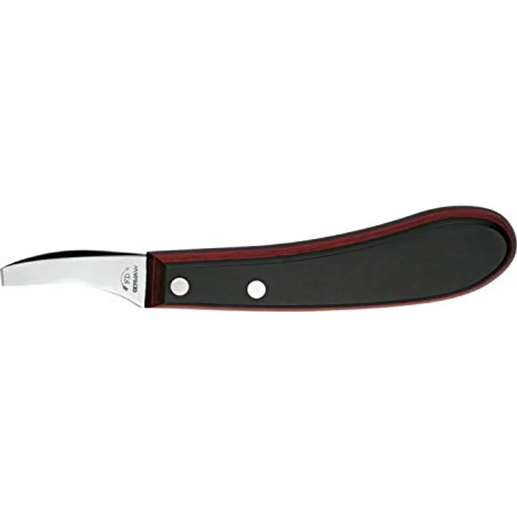 F. DICK Vielzweckmesser Dick CHAMPION Hufmesser Schlaufenhufmesser 62461000, Carbon-Spezialstahl, schwarz-rot – Bild 2