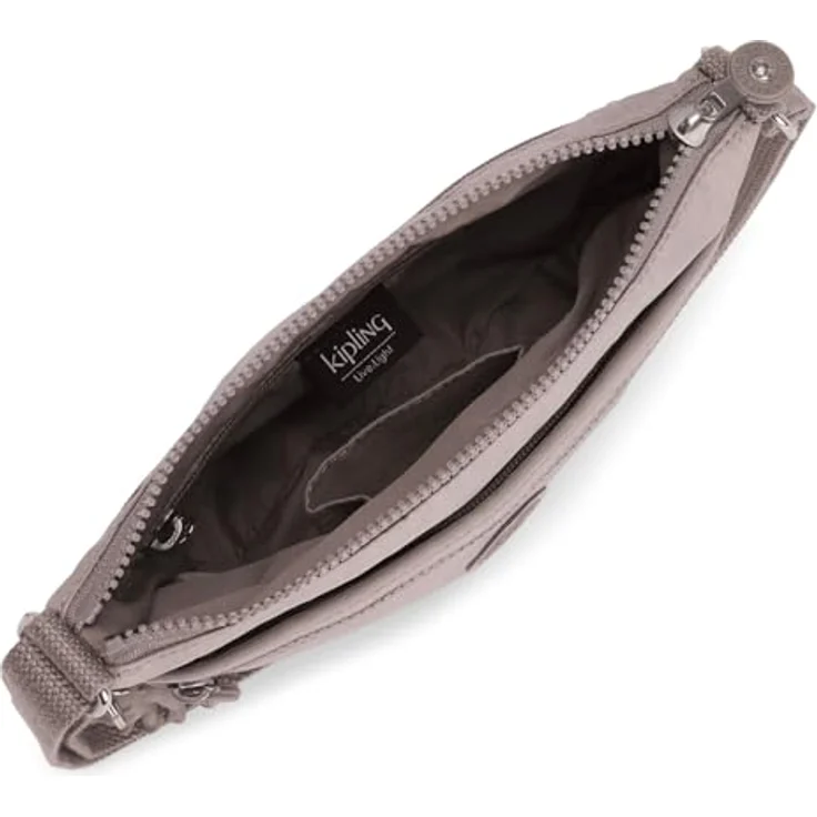 Kipling Arto S Umhängetasche, stylische Schultertasche mit verstellbarem Schultergurt und mehreren Fächern, 25 cm, Grau – Bild 5