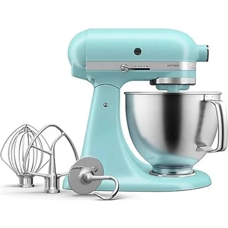 KitchenAid 5KSM125EMI, Standmixer 300 W mit 10 Geschwindigkeitsstufen, 4,8 l Edelstahl-Schüssel, Blau – Bild 2