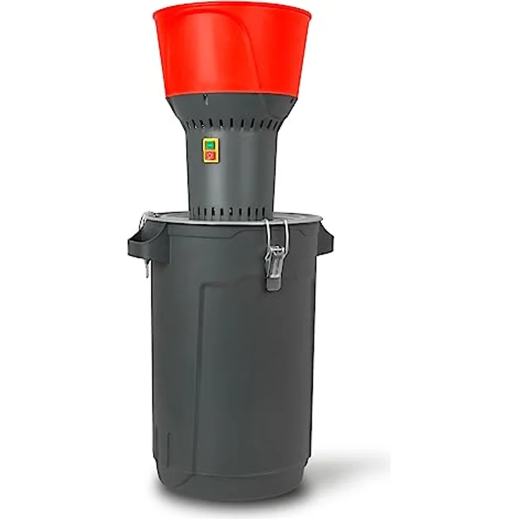 EBERTH Elektrische Getreidemühle, 1300 Watt mit 60L Eimer, 13L Trichter, 400 kg/h, Edelstahlklinge und fünf Sieben, Zerkleinerer für Getreide und Futterherstellung – Bild 1