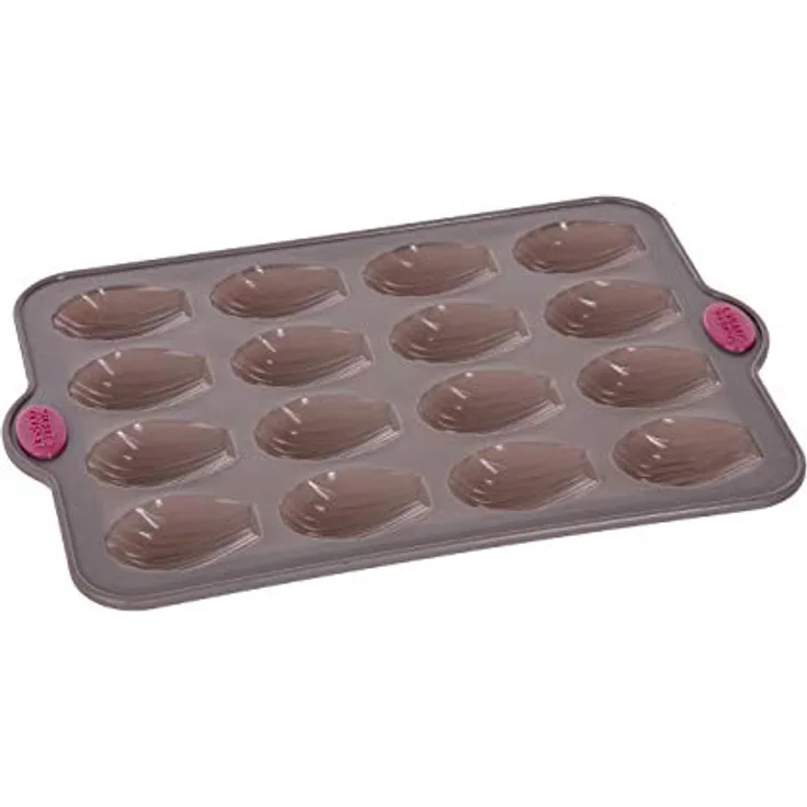 5five Silikonform für 16 Madeleines, hohe Flexibilität, Abmessungen 35,9x24,3x19 cm