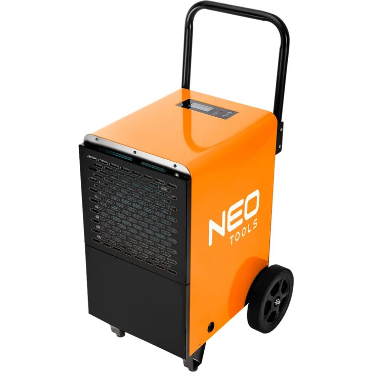 Neo Tools Bau-Entfeuchter AC220-240V, 50Hz, 3 Leistungsvarianten 750W/950W/1000W, blau, mit automatischer Abtaufunktion und programmierbarer 24h-Funktion