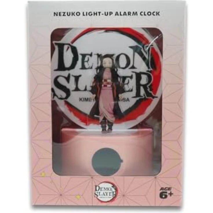 Teknofun DEMON SLAYER Nezuko Wecker, LED Lichtwecker mit digitaler Anzeige, 22 cm, kabellos, Alarmeinstellung – Bild 5