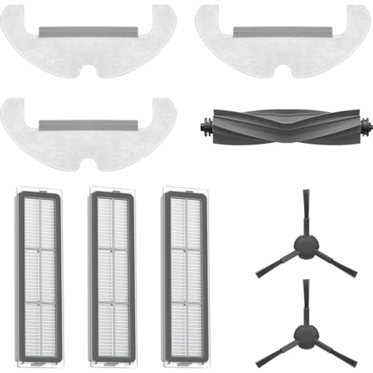 Dreame Zubehörset für D10s Plus, Hauptbürste, 2 Seitenbürsten, 3 Filter und 3 Wischpads – Bild 2