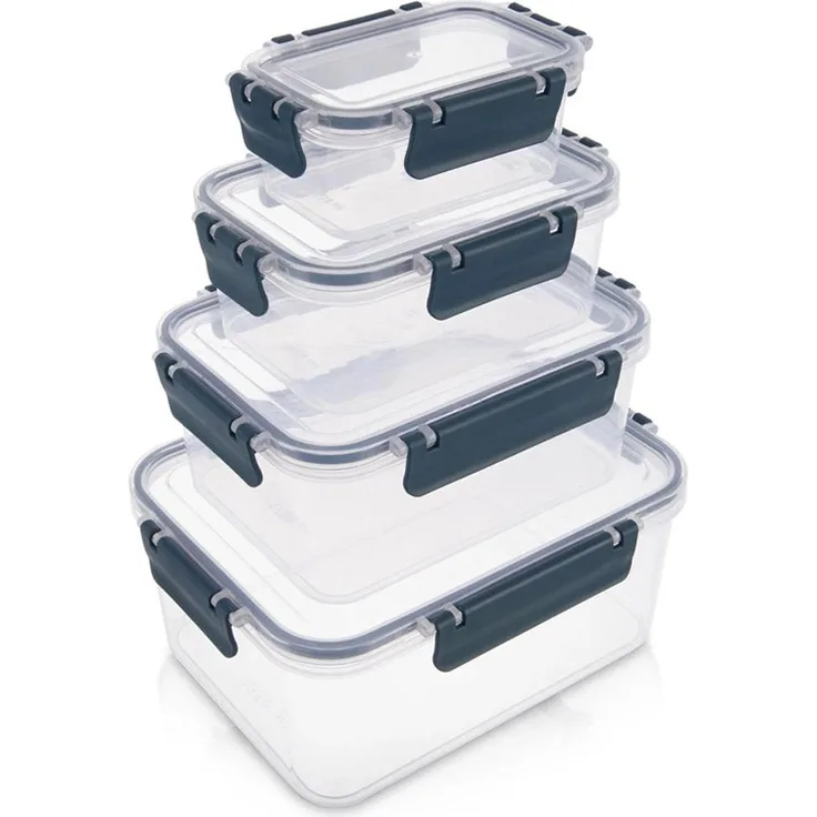Northix Set mit luftdichten Lebensmittelaufbewahrungsbehältern, 4 Größen, BPA-frei, stapelbar und spülmaschinengeeignet