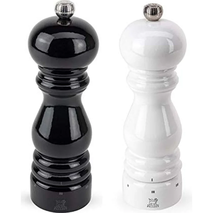 Peugeot Set Paris Pfeffermühle und Salzmühle u-Select schwarz/weiß 18 cm – Bild 1