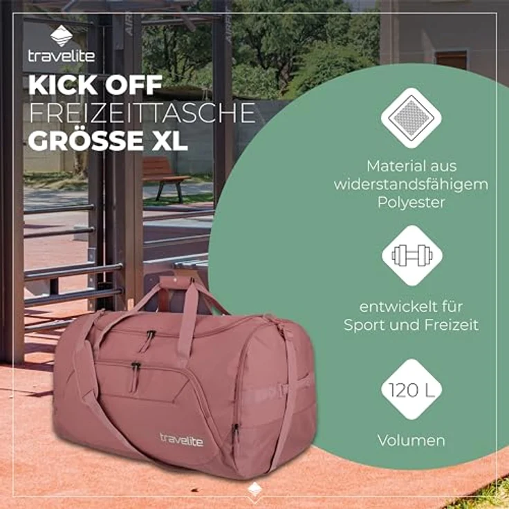 travelite Kick Off Reisetasche, 70 cm, rose – Bild 5