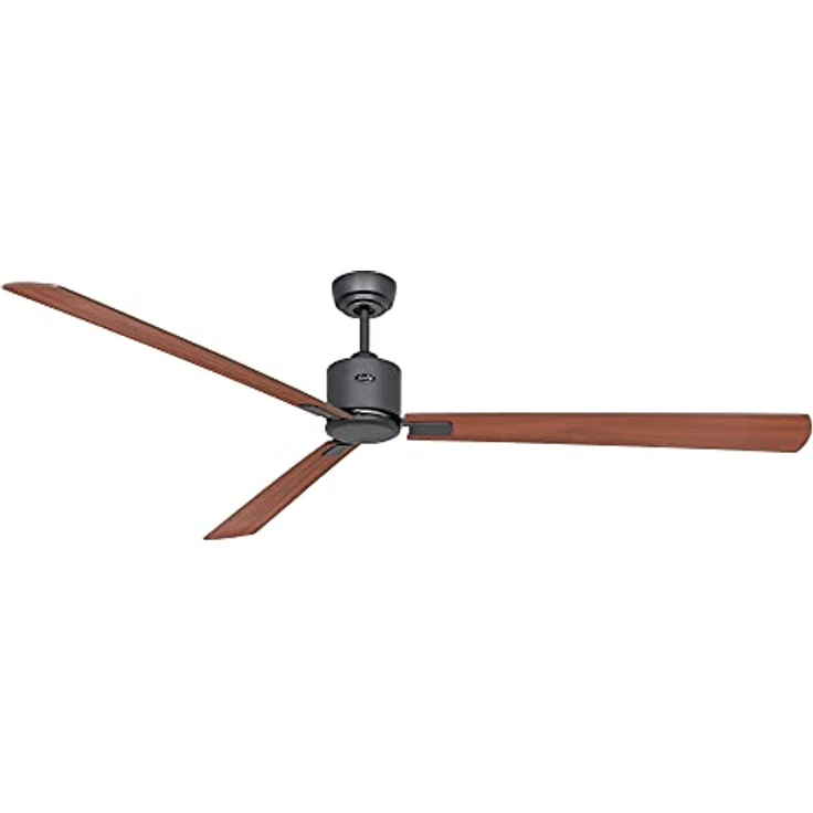CASAFAN Eco Neo III, Energiespar Deckenventilator mit Fernbedienung, 180 cm, Basaltgrau mit Wendeflügel Nussbaum/Kirschbaum, WiFi-fähig – Bild 3