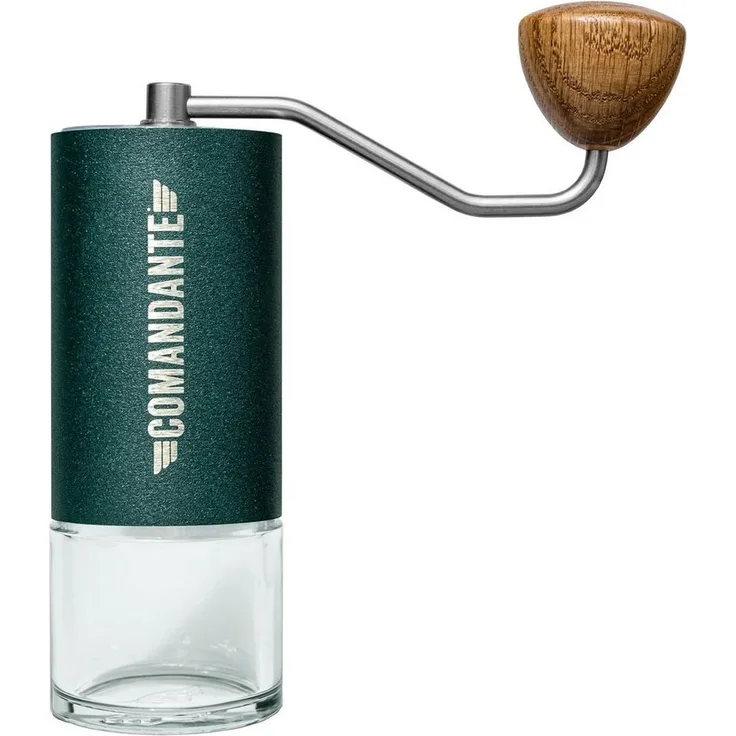 Comandante Kaffeemühle C40 MK4 Nitro Blade Racing Green, Handmühle mit Edelstahl-Kegelmahlwerk