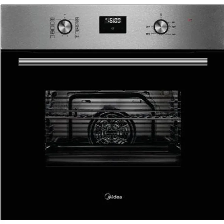 Midea Einbau-Backofen 65M90D2IX, 70 l, 9 Funktionen, ECO Plus, schwarz