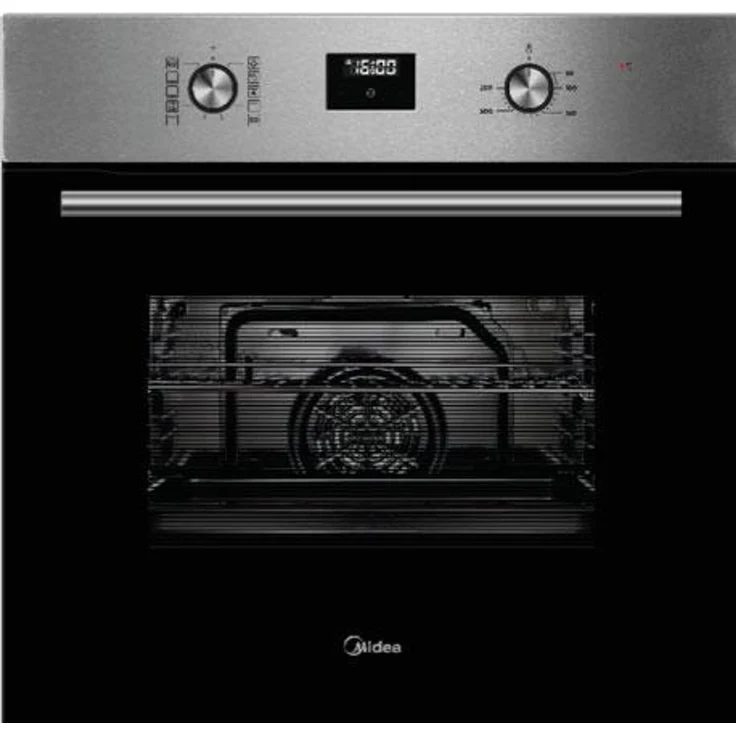 Midea Einbau-Backofen 65M90D2IX, 70 l, 9 Funktionen, ECO Plus, schwarz