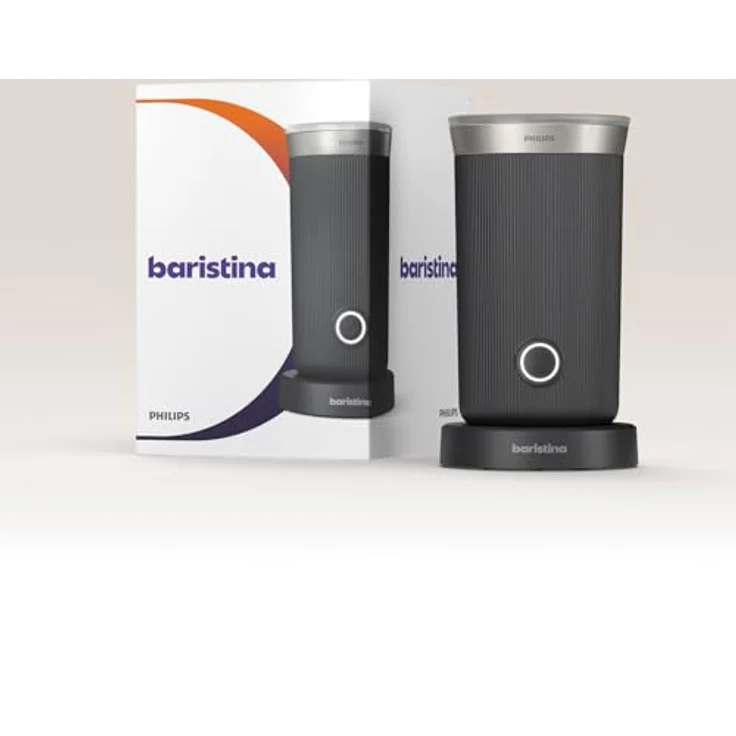 Philips Baristina Elektrischer Milchaufschäumer, schäumt heiße und kalte Milch und pflanzlichen Alternativen auf. Einfache Reinigung. Schwarzgrau (BAR311/60) – Bild 4