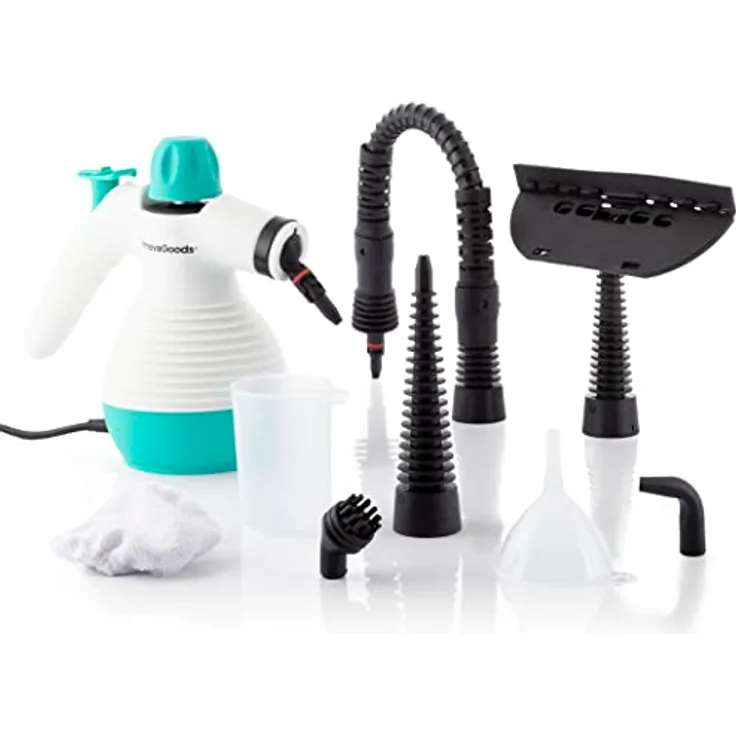 InnovaGoods - Mehrzweck-Handdampfer mit Zubehör 9-in-1 Steany, 0,35 l, 3 Bar 1000 W