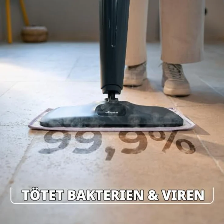 Vileda Steam Plus Pro Sensitive Pad XXL, hitzebeständiger Ersatzbezug für empfindliche Böden, 40 cm breit – Bild 3