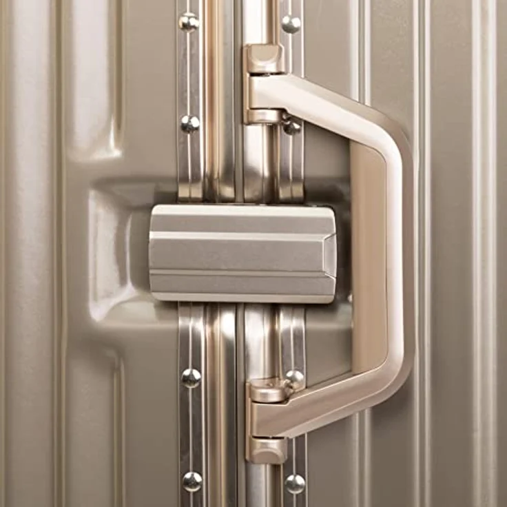 Travelhouse London Hartschalen Koffer - 75cm, Gold - 4X 360° Rollen, 2X TSA – Bild 4