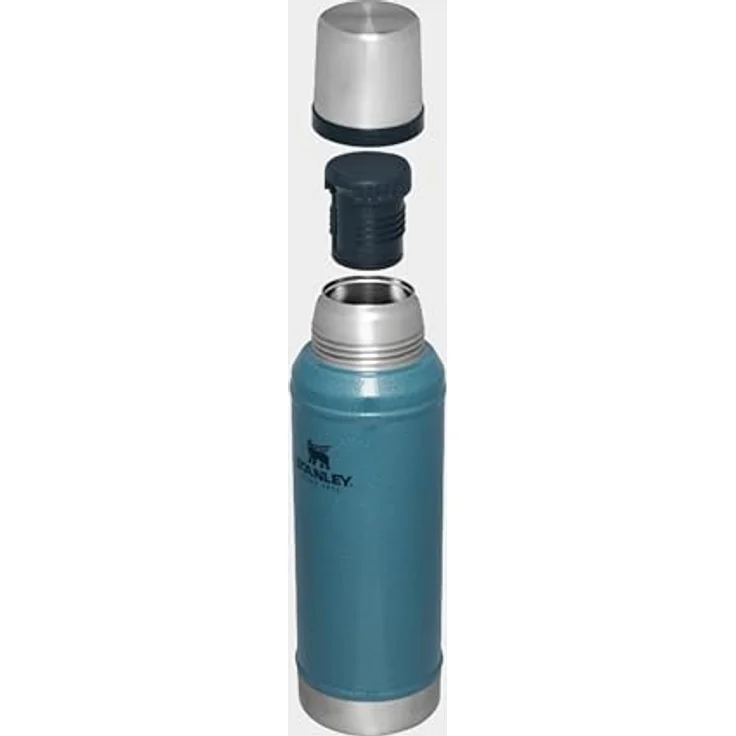 Stanley Classic Legendary Thermoskanne 0.94L, Edelstahl-Isolierflasche in Hammertone Lake, hält 24 Stunden heiß oder kalt, spülmaschinenfest, BPA-frei, mit auslaufsicherem Deckel als Becher – Bild 3