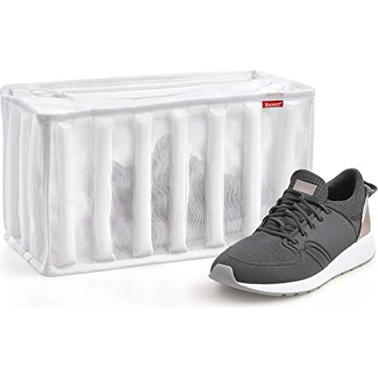 Rayen Waschbeutel für Schuhe, Waschmaschinentasche mit dichten Stoff und super Polsterung, Sicherheits-Verschluss, Maße: 34x16x19 cm – Bild 3