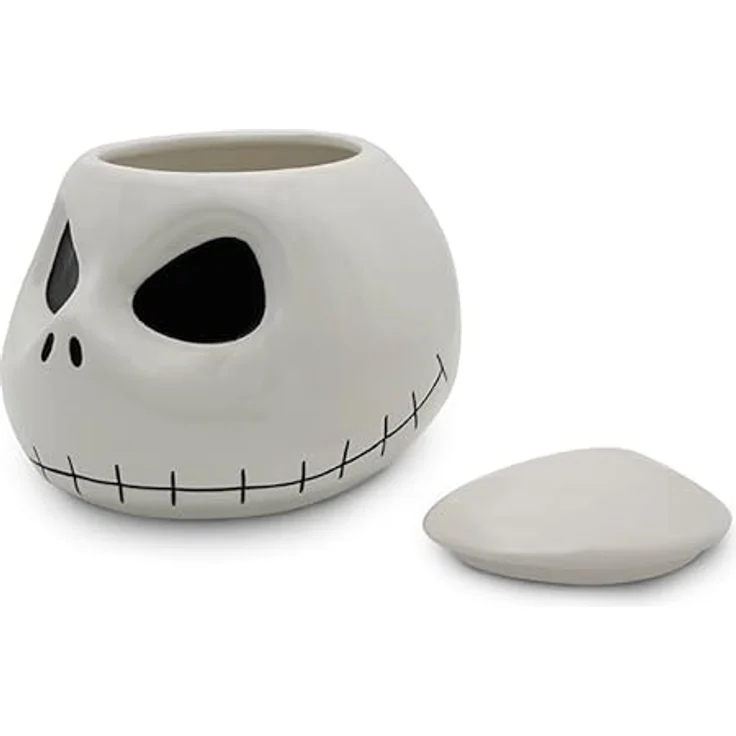 ABYSTYLE The Nightmare Before Christmas Keksdose Jack Skellington, Keramik in Form des Kopfes von Jack Skellington, 22 x 20 x 17.5 cm, offiziell lizenziertes Produkt – Bild 2