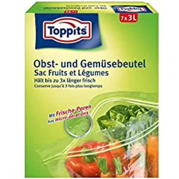 Toppits Vakuumierbeutel - Aroma-Frischebeutel - Allzweckbeutel, 1er Pack – Bild 2