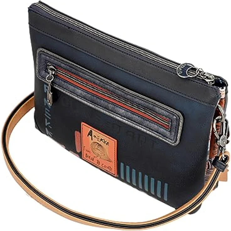 Anekke Contemporary 2 Compartment Shoulder Bag M, Umhängetasche in Multicolor mit abnehmbarem und verstellbarem Schulterriemen – Bild 6