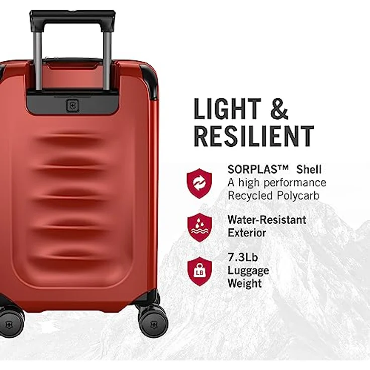 Victorinox Spectra 3.0, Exp. Frequent Flyer Carry-On, Handgepäckkoffer, Trolley, leicht, Damen/Herren, 23 x 35 x 55 cm, Rot – Bild 3
