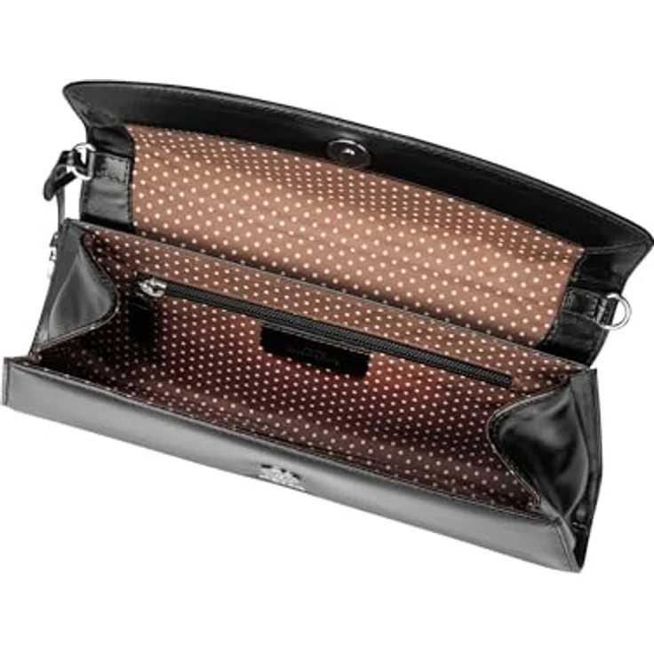 Picard Clutch Rome, Handtasche aus Rindleder mit zeitlosem Design, Schwarz – Bild 3