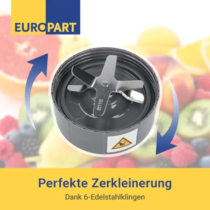 easyPART Extraktor-Klinge 6 Klingen, passend für NUTRiBULLET Standmixer NBM-BA028DL, schwarz – Bild 3