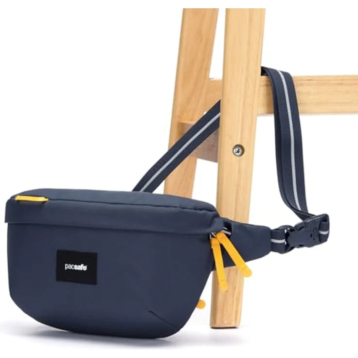 Pacsafe Go Sling Pack, Umhängetasche mit RFID-Blocker, Schlitzschutz, 2,5 l Volumen, Coastal Blue – Bild 5
