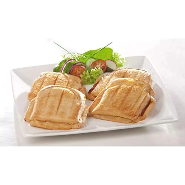 2in1 XL Familien Sandwich-Toaster für 4 Sandwich oder Waffelautomat für 4 leckere Waffeln Domo DO9046C – Bild 4