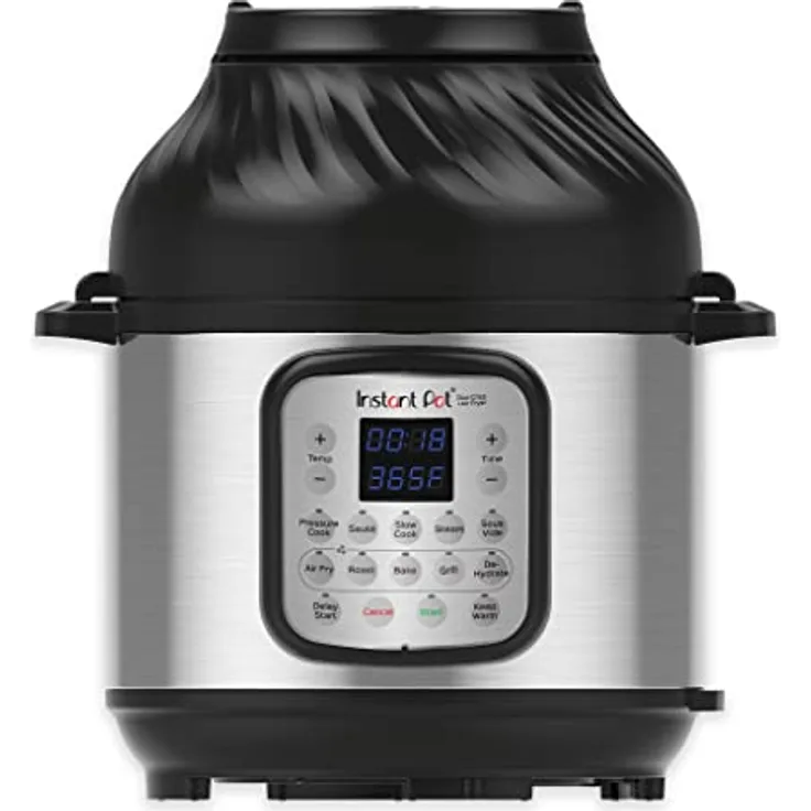 Instant Pot Duo Crisp + Heißluftfritteuse 11-in-1 Elektro-Multikocher 7,6 L - Multikocher mit 11 Kochprogrammen, 5,7 Liter Fassungsvermögen