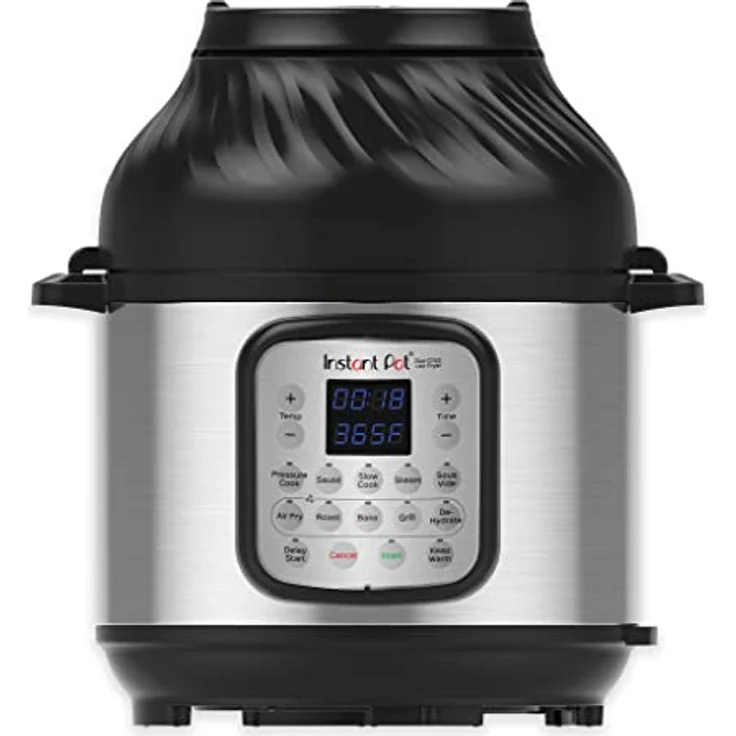 Instant Pot Duo Crisp + Heißluftfritteuse 11-in-1 Elektro-Multikocher 7,6 L - Multikocher mit 11 Kochprogrammen, 5,7 Liter Fassungsvermögen – Bild 1