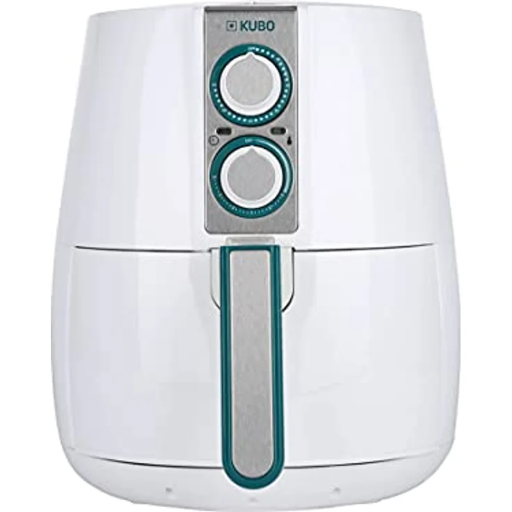 kubo Fritteuse ohne Öl, 2,5 l, Luftfritteuse, 1500 W, Temperatur einstellbar, Timer, Weiß, 17,8 x 23,4 x 24,8 cm – Bild 3