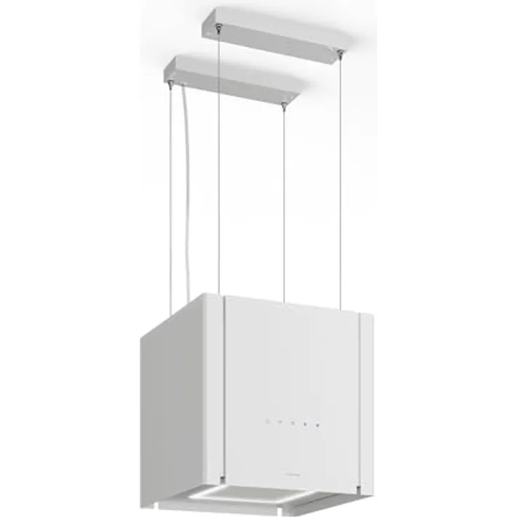 Klarstein Velaire Dunstabzugshaube Deckenhaube 40 cm - A++ Energieklasse, 601 m³/h Luftstrom, Touch-Bedienung, LED-Beleuchtung, Liftfunktion, Leise, Weiß