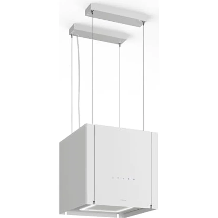 Klarstein Velaire Dunstabzugshaube Deckenhaube 40 cm - A++ Energieklasse, 601 m³/h Luftstrom, Touch-Bedienung, LED-Beleuchtung, Liftfunktion, Leise, Weiß – Bild 1