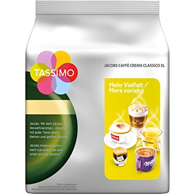 Tassimo Jacobs Caffè Crema Classico XL, Kaffee, Kaffeekapsel, gemahlener Röstkaffee, 16 T-Discs – Bild 2