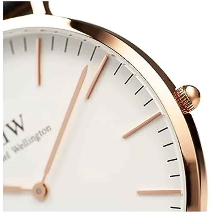 Daniel Wellington Damen-Uhr DW00100035, Analog Quarz, Braun/IP-Rose, Lederarmband – Bild 4