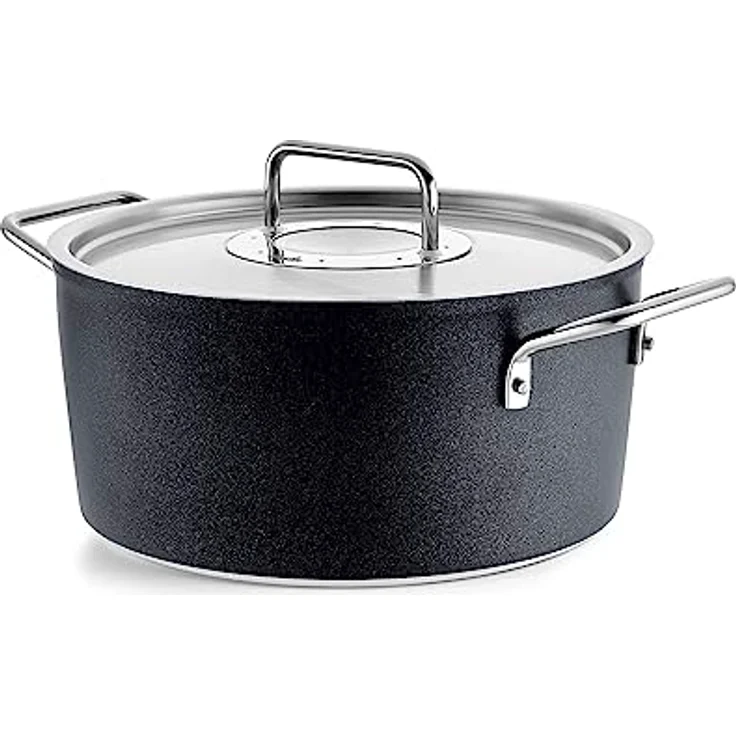 Fissler Adamant / Aluminium-Kochtopf (Ø 24 cm, 4,9L) Töpfe-beschichtet mit Metall-Deckel, antihaftend - Induktion – Bild 2