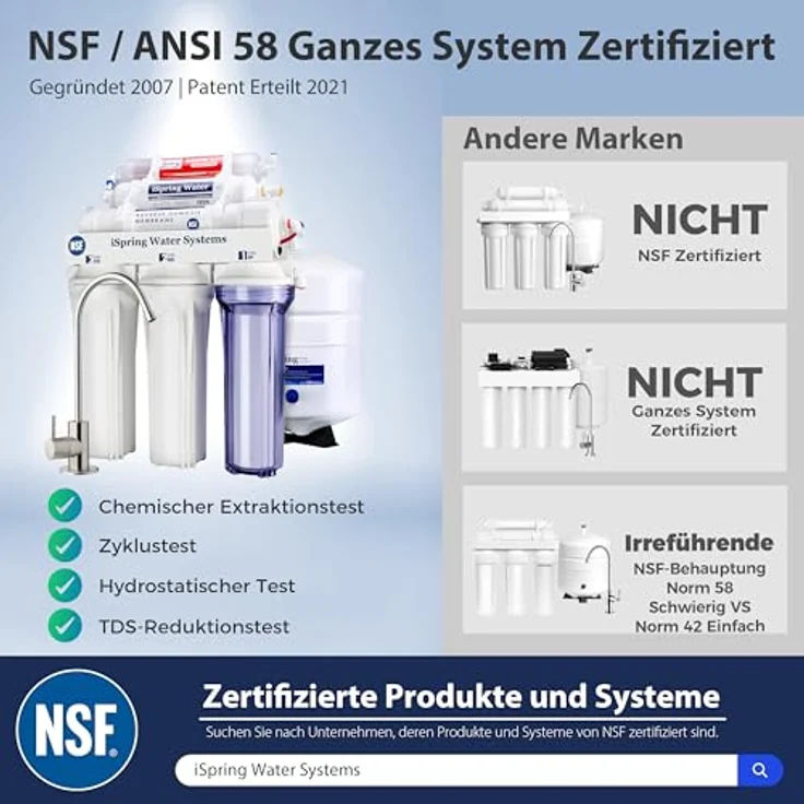 iSpring RCC7AK, 6-stufiges Umkehrosmose-System mit MineralBoost-Technologie, NSF 75 zertifiziert – Bild 5