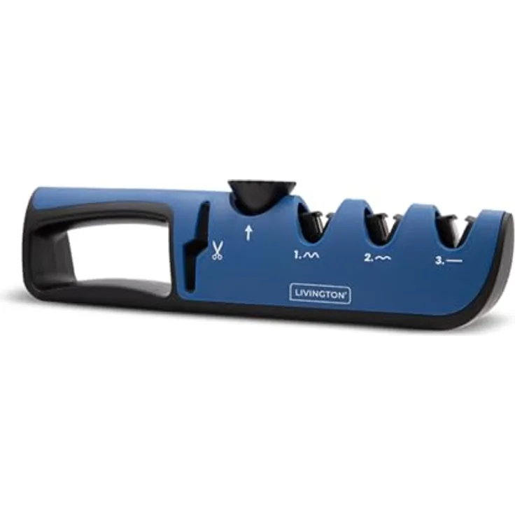 Livington Blade Star- 3-in-1 Messerschärfer - Profi-Messerschärfer - Individuell verstellbar - Ergonomischer Griff