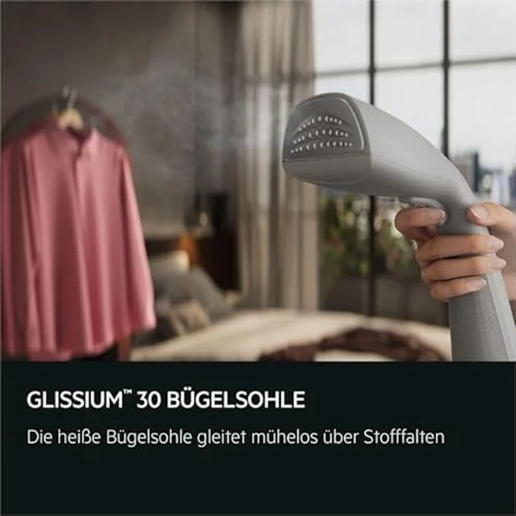 AEG Dampfbürste / Reisebügeleisen / 1400 W / kompakt / 100 ml Wassertank / 2,5 m Kabel / Grau – Bild 5