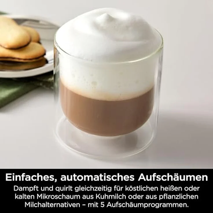 NINJA Luxe Cafe ES701EU, Siebträgermaschine mit integriertem Mahlwerk, 13 Espresso-Arten, 5 Schaumvoreinstellungen, automatischer Tamper und Reinigung – Bild 7